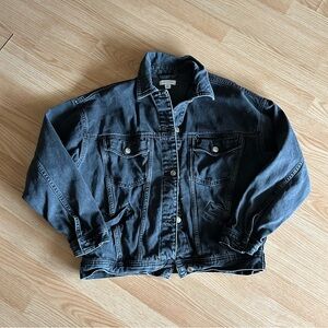 Topshop Dark Wash Denim Jean Jacket Women’s 4